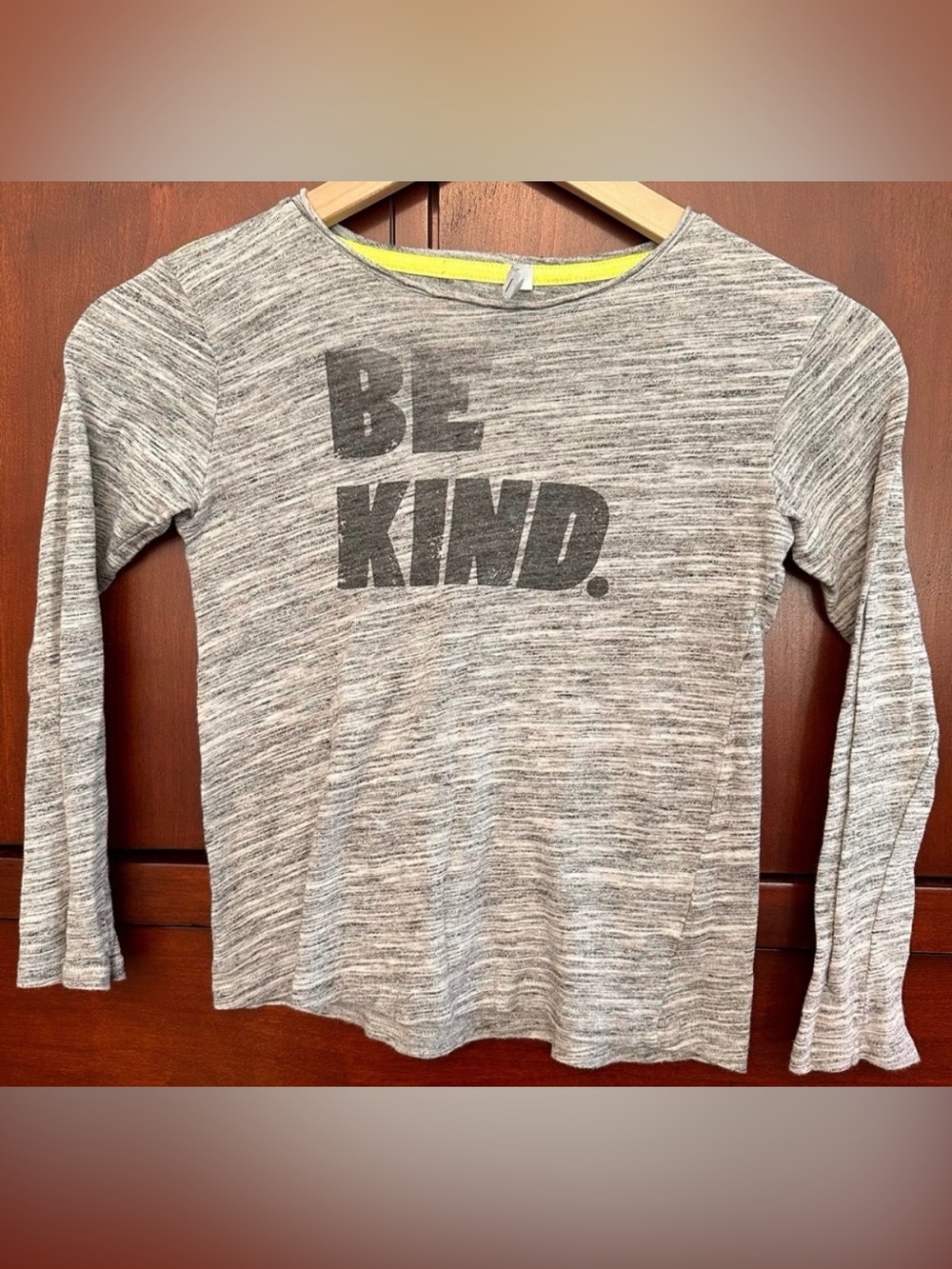 KIDS Joah Love Distressed Be Kind Long Sleeve Tee T-Shirt - SIZE 6